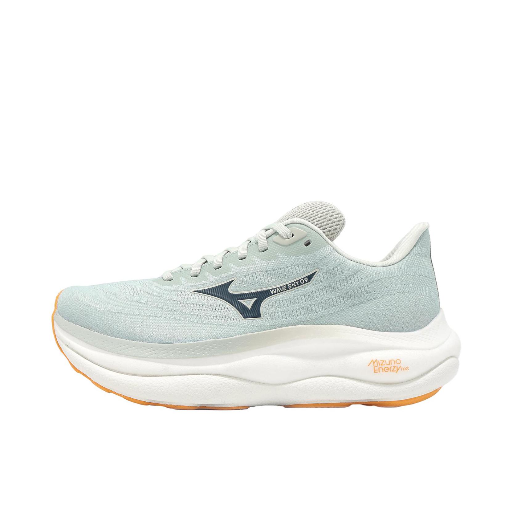 推荐商品：Mizuno/美津浓 WAVE SKY 9 慢跑鞋 跑鞋 缓震支撑稳定防滑软弹 灰色 
