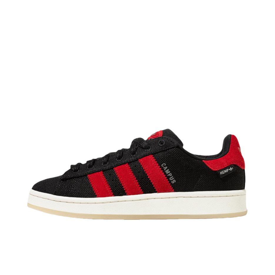 推荐商品：adidas Originals Campus 00s 板鞋 面包鞋 复古缓震透气轻便薄底贴合耐穿圆头包裹性平跟支撑 黑色/红-
