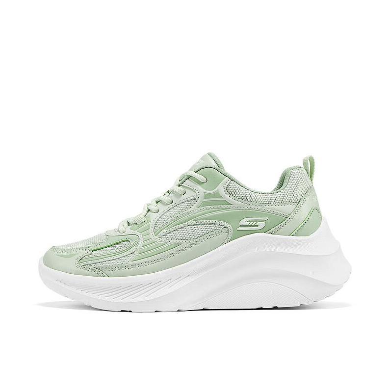 推荐商品：Skechers/斯凯奇 运动休闲鞋 百搭低帮绑带透气 117523 薄荷绿