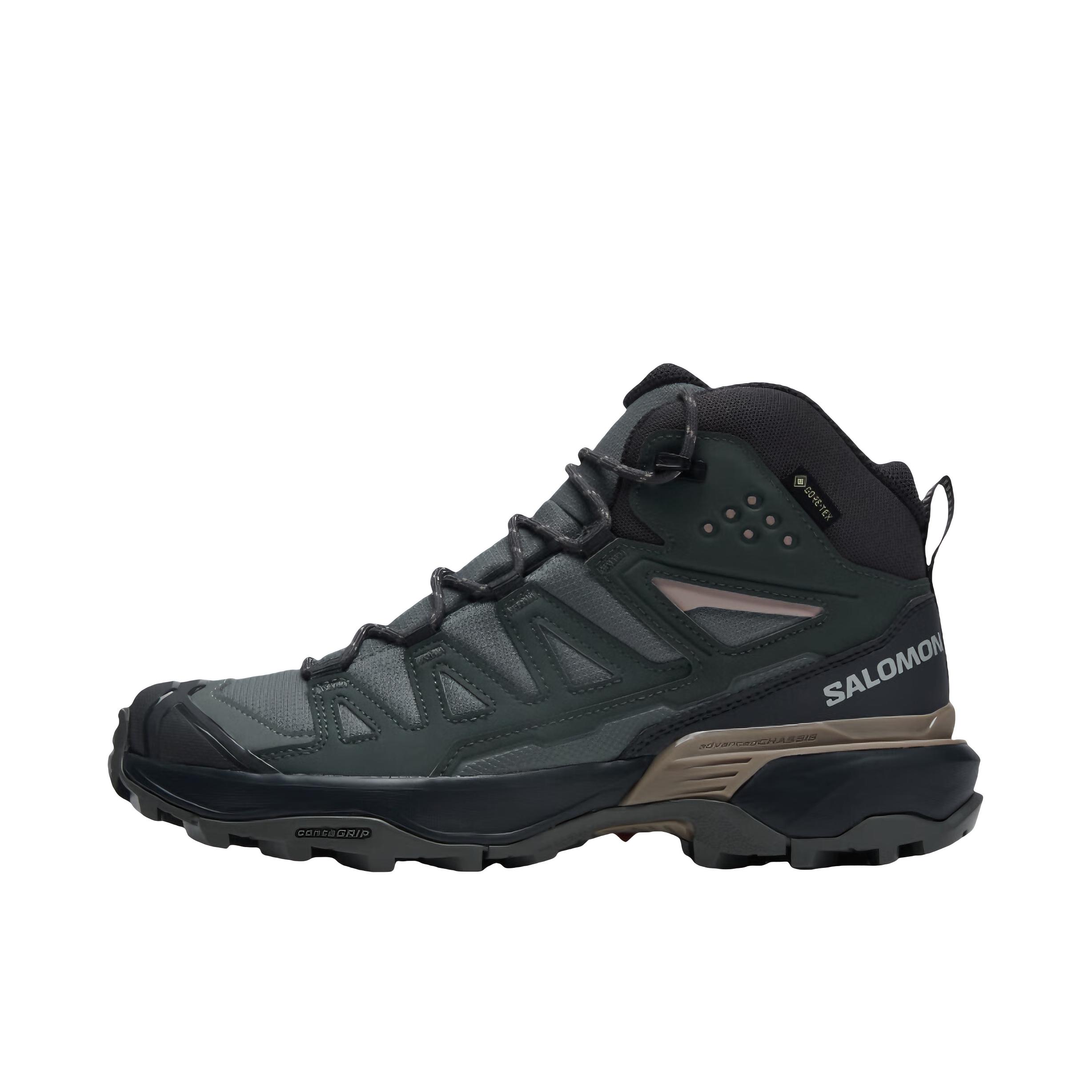 推荐商品：Salomon/萨洛蒙 X Ultra 360 减震轻便 防滑耐磨 越野耐用 防水圆头 户外鞋 徒步鞋 女款/灰色