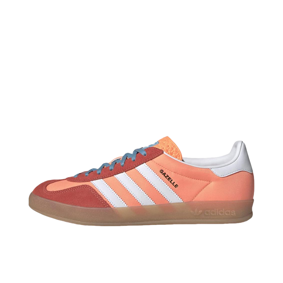 推荐商品：【宋雨琦同款】 adidas Originals Gazelle T头鞋 德训鞋 板鞋 轻便复古薄底舒适百搭减震耐磨 白色/橙色