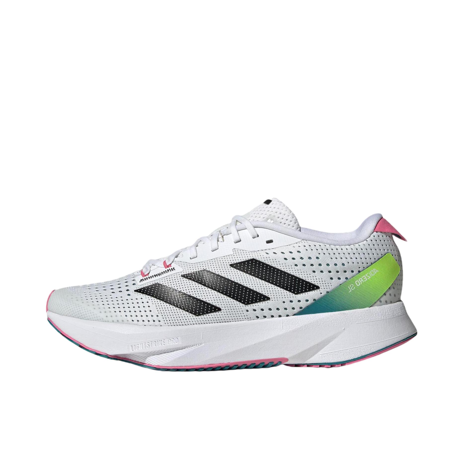推荐商品：adidas Adizero SL1 跑鞋 减震透气轻便备赛长跑训练 灰白色/绿色/黑色
