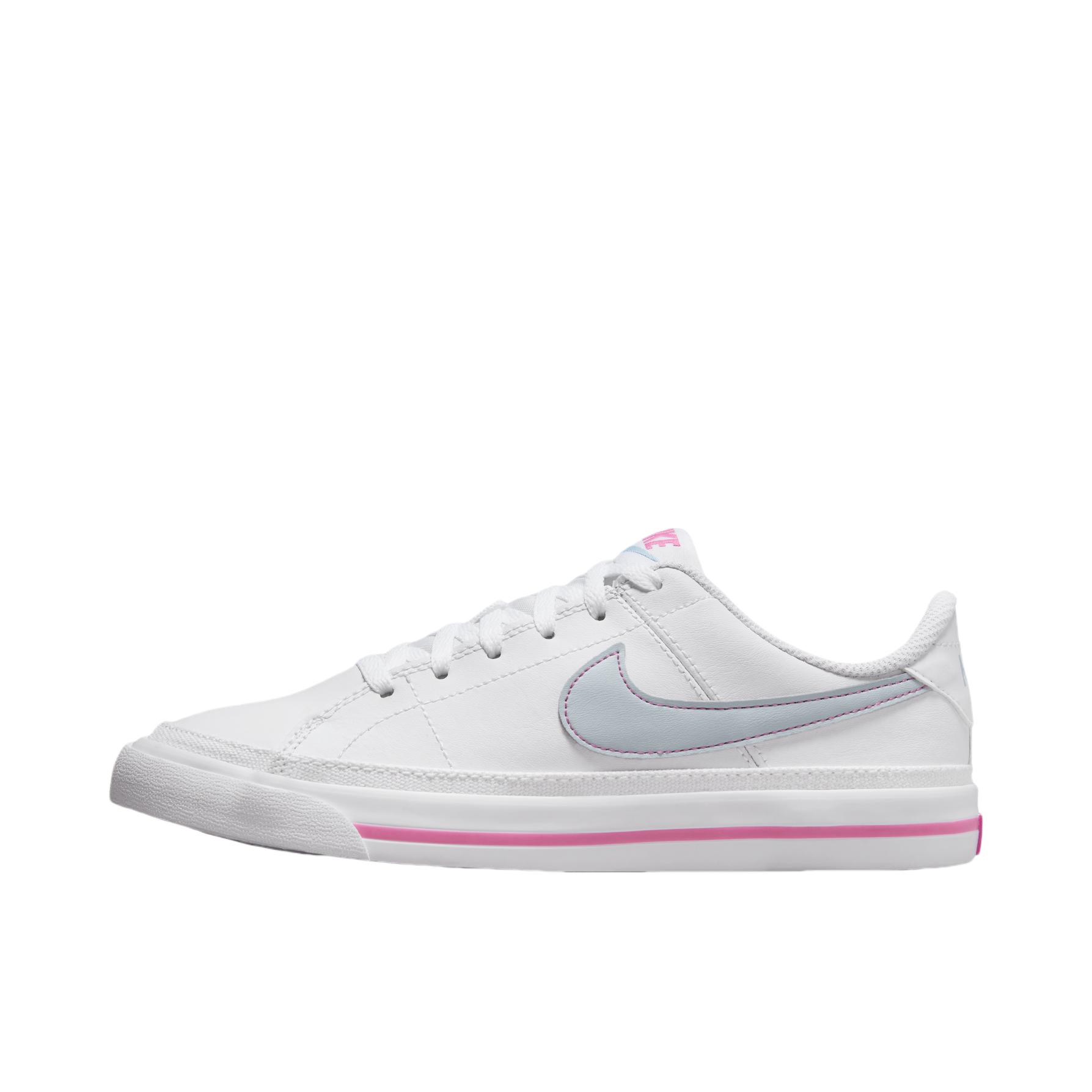 推荐商品：Nike Court Legacy 板鞋 复古舒适透气防滑耐磨休闲运动一脚蹬 白色/蓝色/红色