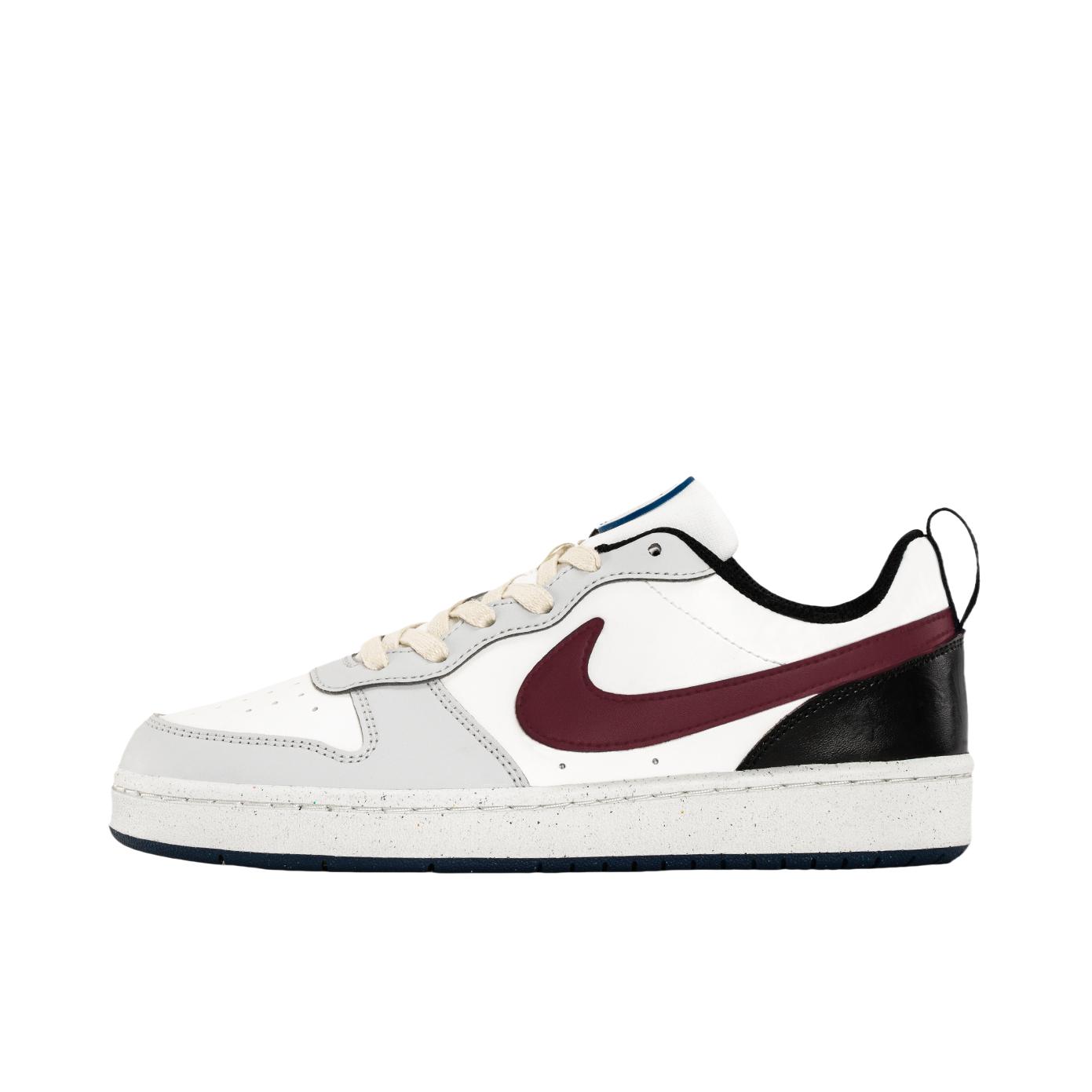 推荐商品：【定制球鞋】 Nike Court Borough 板鞋 防滑防水轻便减震手绘减龄做旧甜酷高街合成革甜妹包裹性复古婚鞋增高小白鞋薄底秋冬脏脏鞋 大童/乌梅子酱/灰色/黑色