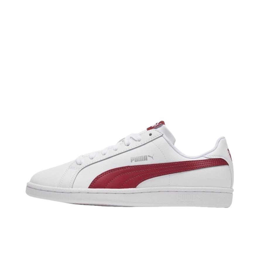 推荐商品：Puma/彪马 Smash 板鞋 防滑耐磨轻便透气休闲复古运动情侣 FireBrick/White 白/红