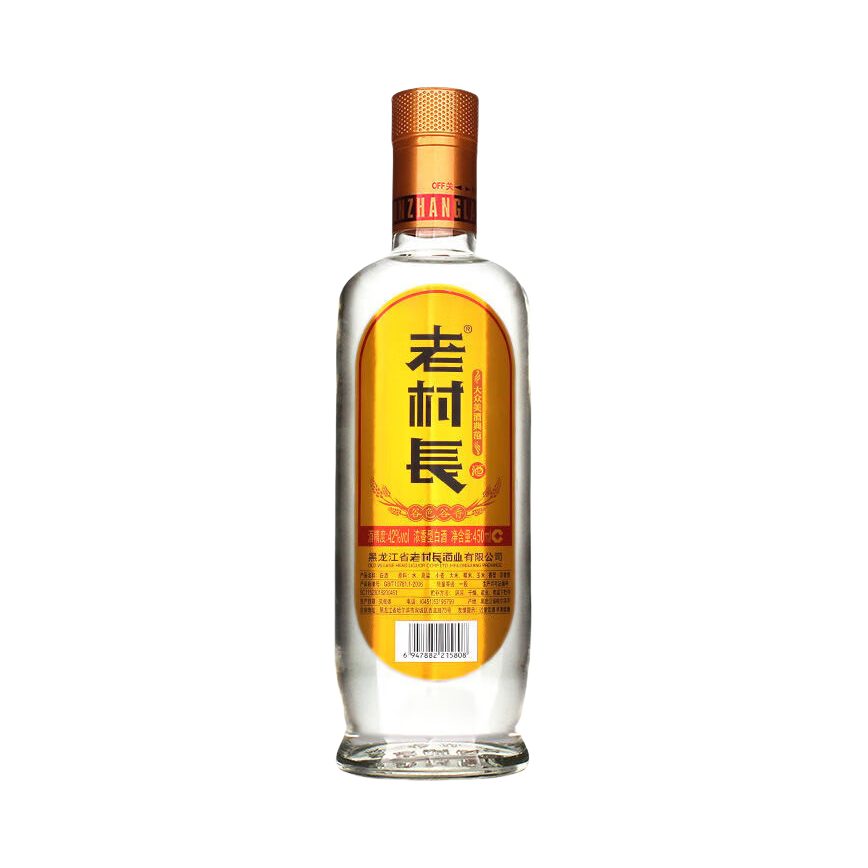 推荐商品：老村长 谷色谷香 白酒 450ml 42度 裸瓶装