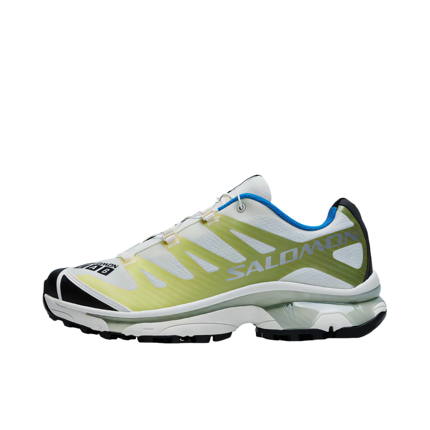 推荐商品：Salomon/萨洛蒙 XT-4 OG 包裹性 减震回弹 网布透气 防滑耐磨 越野 户外休闲鞋 香草色/黑色/浅水绿色
