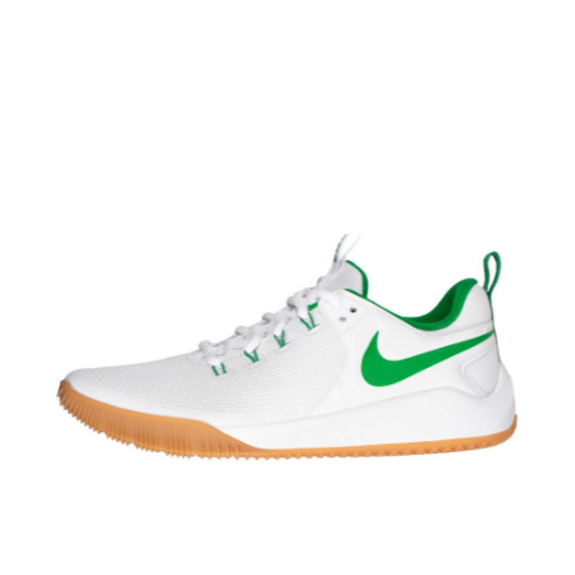 推荐商品：Nike Zoom Hyperace 2 运动休闲 舒适透气 缓震防滑 耐磨 训练轻便 排球鞋 白色/绿色
