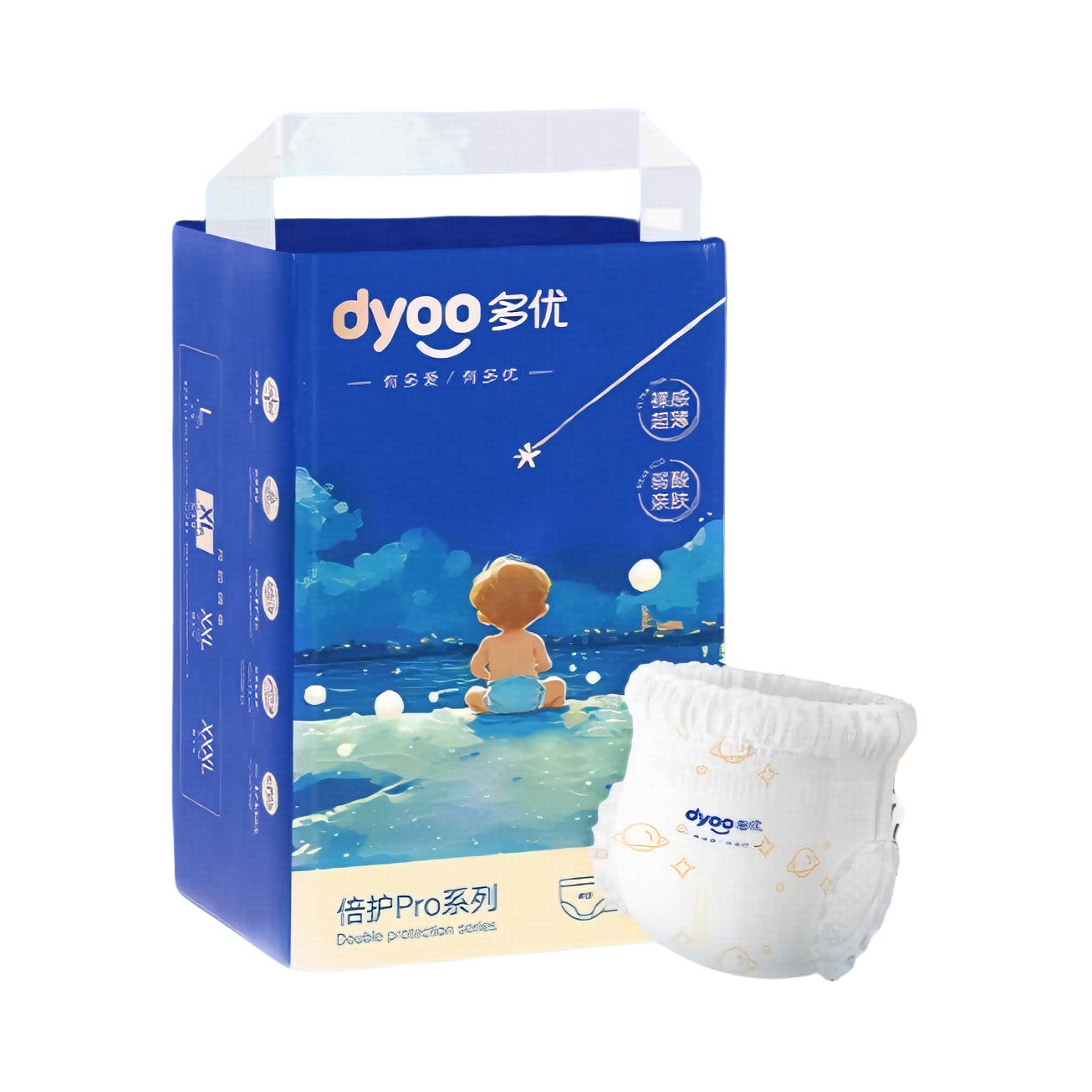 推荐商品：多优/dyoo 倍护Pro拉拉裤XL码 尿不湿超薄透气