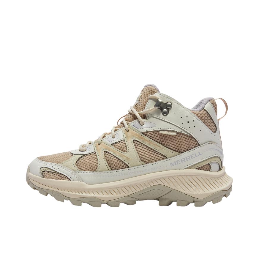 推荐商品：Merrell/迈乐 TEMPO EXPWP 户外鞋 徒步鞋 高帮防泼水运动支撑 女款/奶杏色