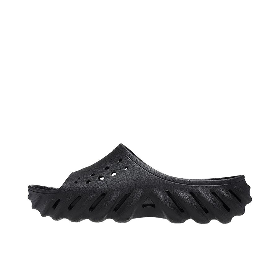 推荐商品：Crocs/卡骆驰 Echo 波波 一字型 套穿 舒适透气 防滑 防磨 百搭 运动 橡胶底 外穿 洞洞鞋 拖鞋 黑色