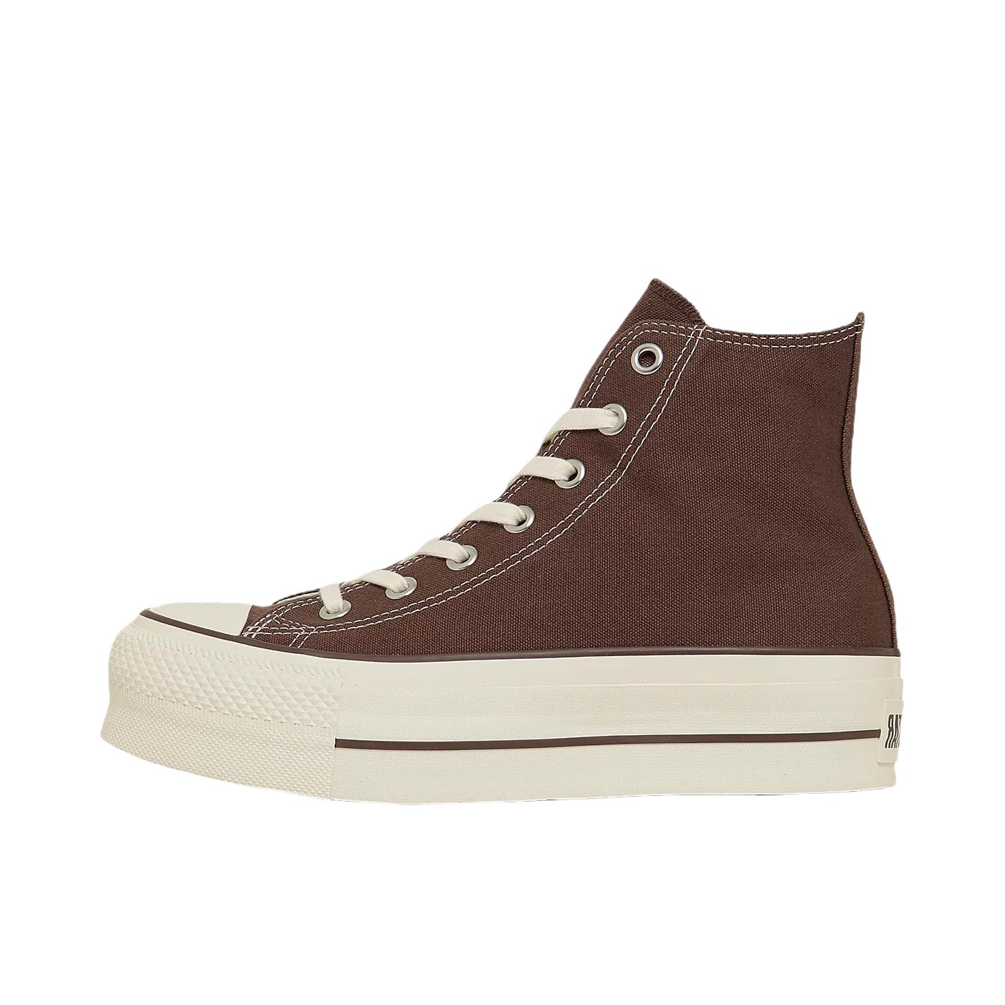 推荐商品：Converse/匡威 Chuck Taylor All Star Lift 帆布鞋 简约复古经典防滑耐磨舒适厚底圆头甜酷贴合松糕底流光风 深棕色 
