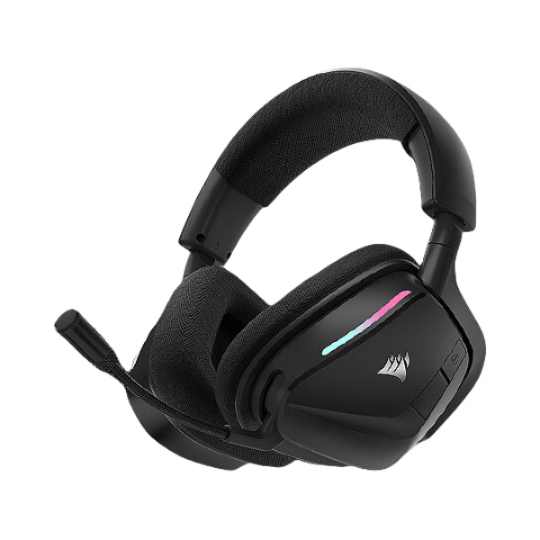 推荐商品：USCorsair/美商海盗船 天行者VOID WIRELESS V2 头戴式双模游戏耳机 2.4G+蓝牙连接 通话降噪 动态RGB灯光