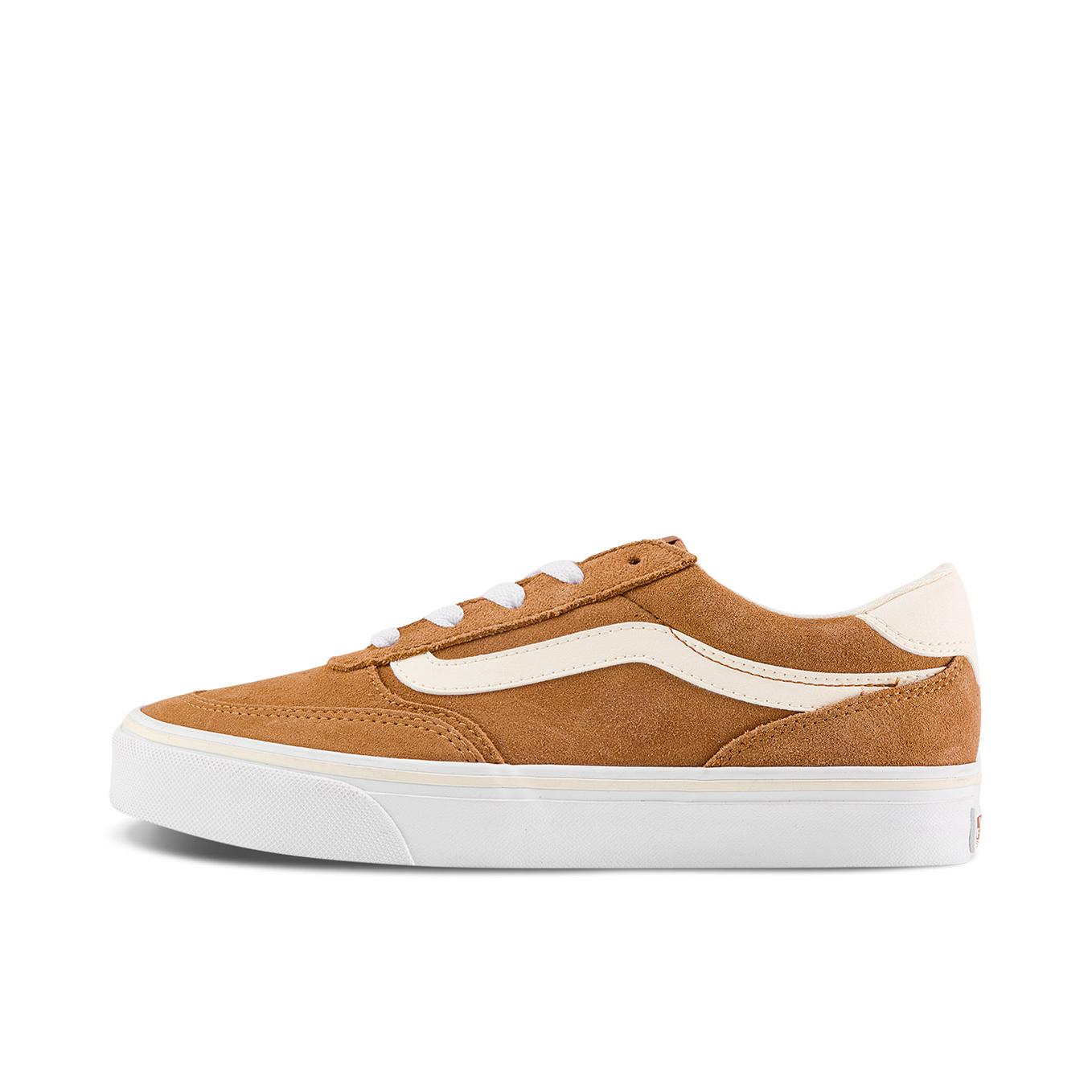 推荐商品：Vans/范斯 Brooklyn LS 板鞋 低帮系带厚底防滑耐磨舒适减震百搭复古薄底 女款/棕色