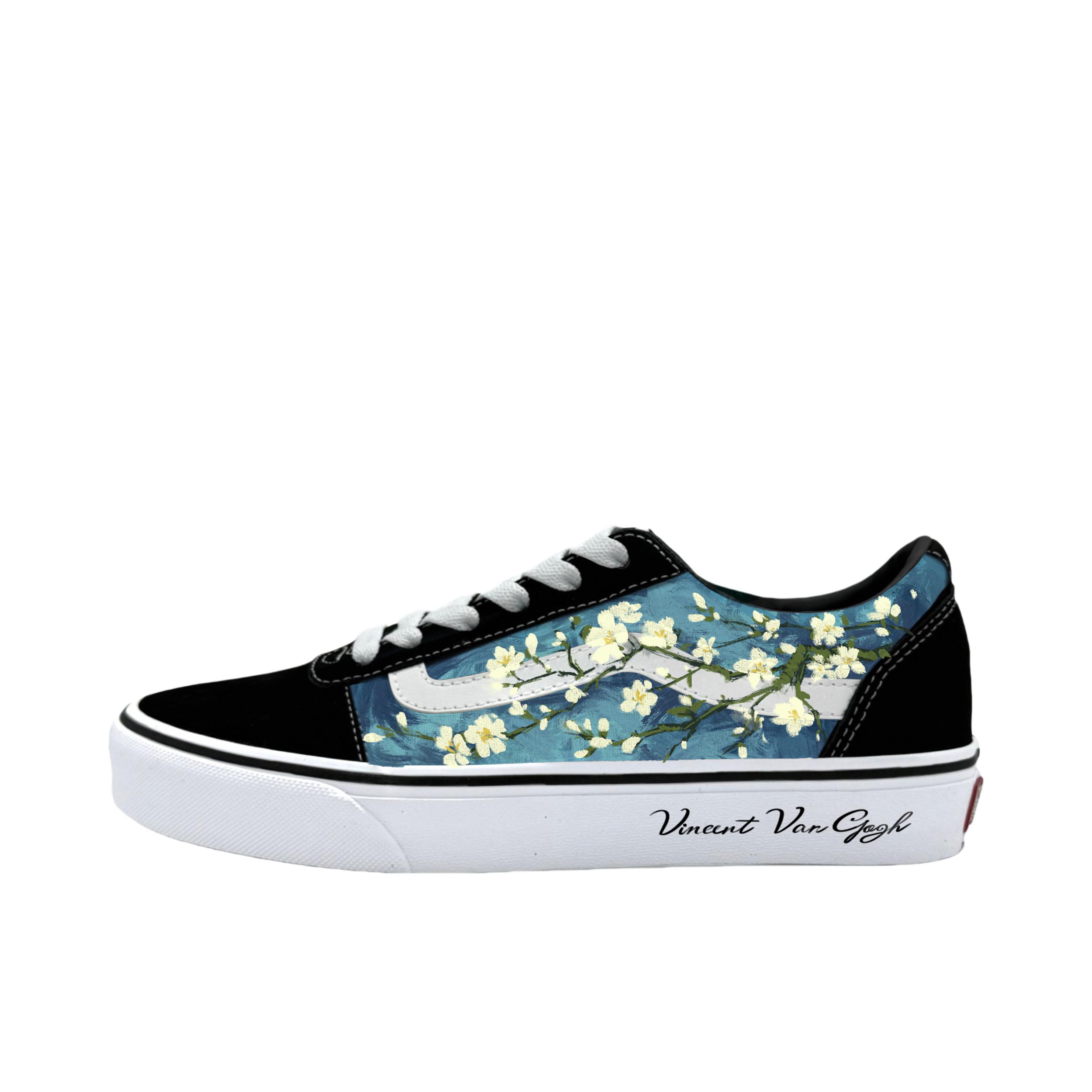 推荐商品：【定制球鞋】 Vans/范斯 Ward Active 板鞋 国潮低帮圆头 油彩梵杏