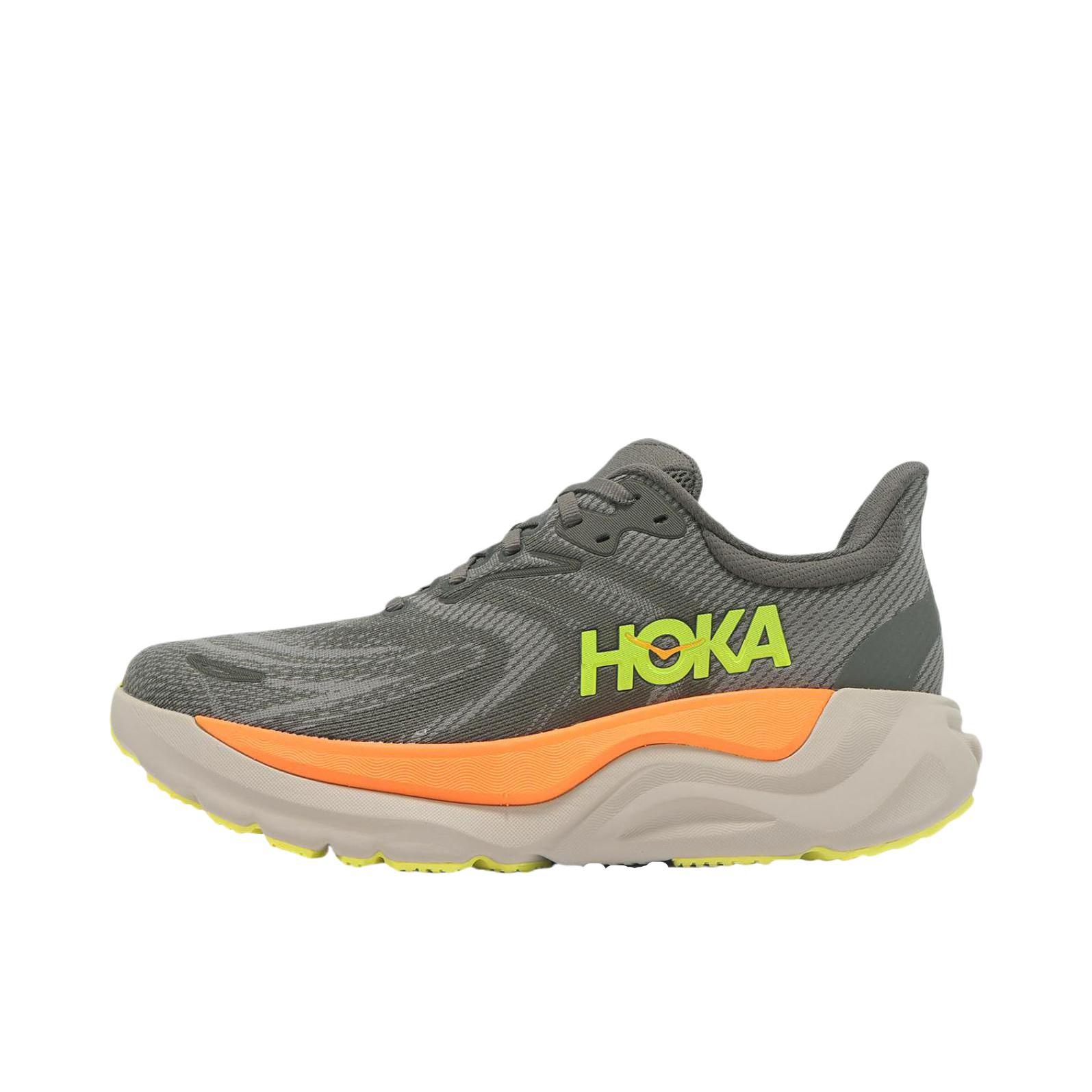 推荐商品：HOKA ONE ONE ARAHI 8 跑鞋 稳定支撑透气户外缓震 灰色/绿色 