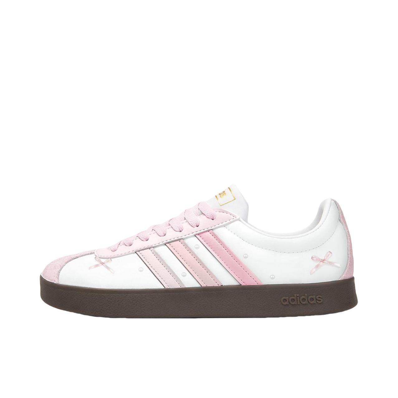 推荐商品：【定制球鞋】Adidas neo VL Court 2.0 德训鞋 板鞋 复古轻便耐磨芭蕾风甜美文艺抗冲击性防水 柔雾