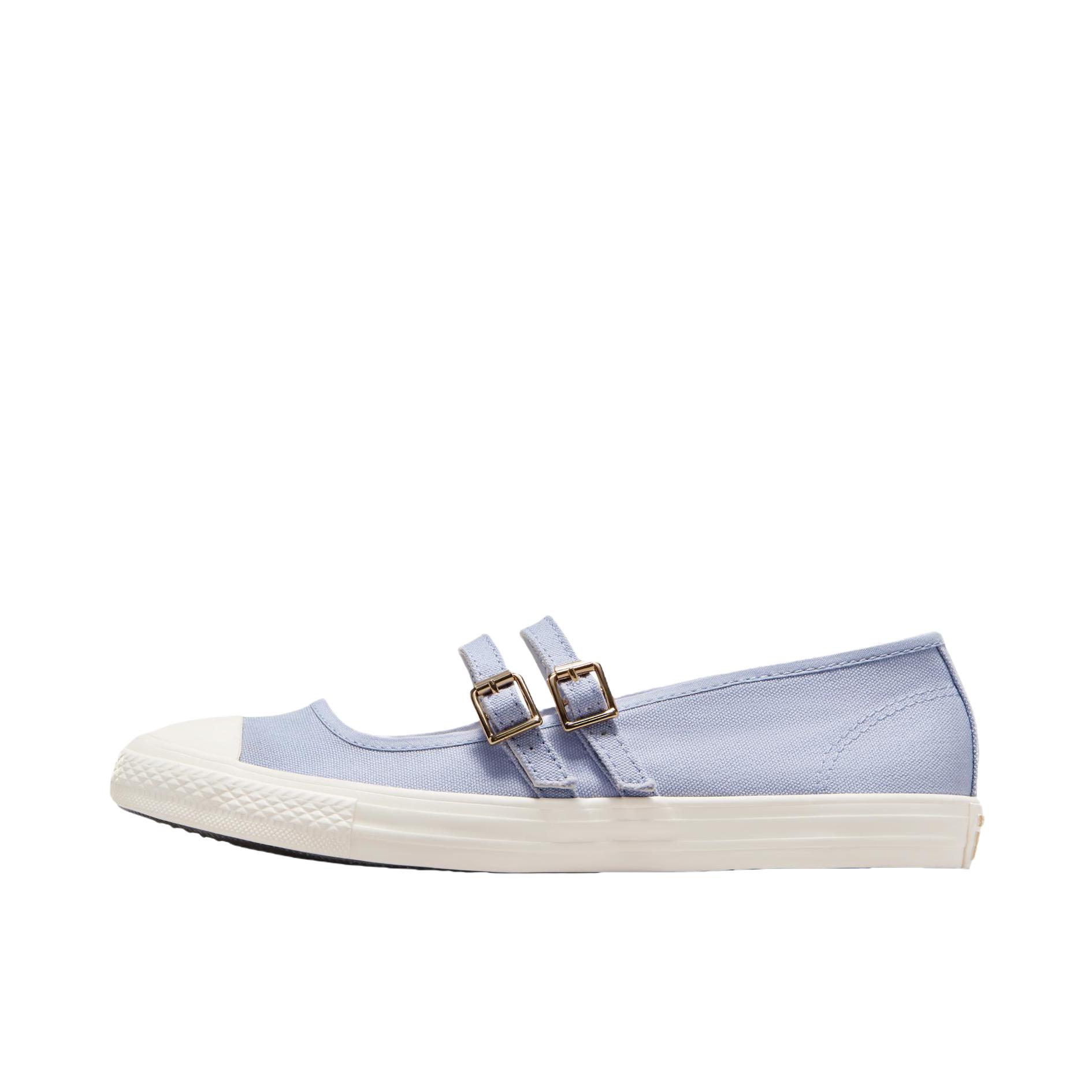 推荐商品：Converse/匡威 Chuck Taylor All Star Dainty Mary Jane 柔软 圆头 平跟 搭扣 单鞋 淡蓝色