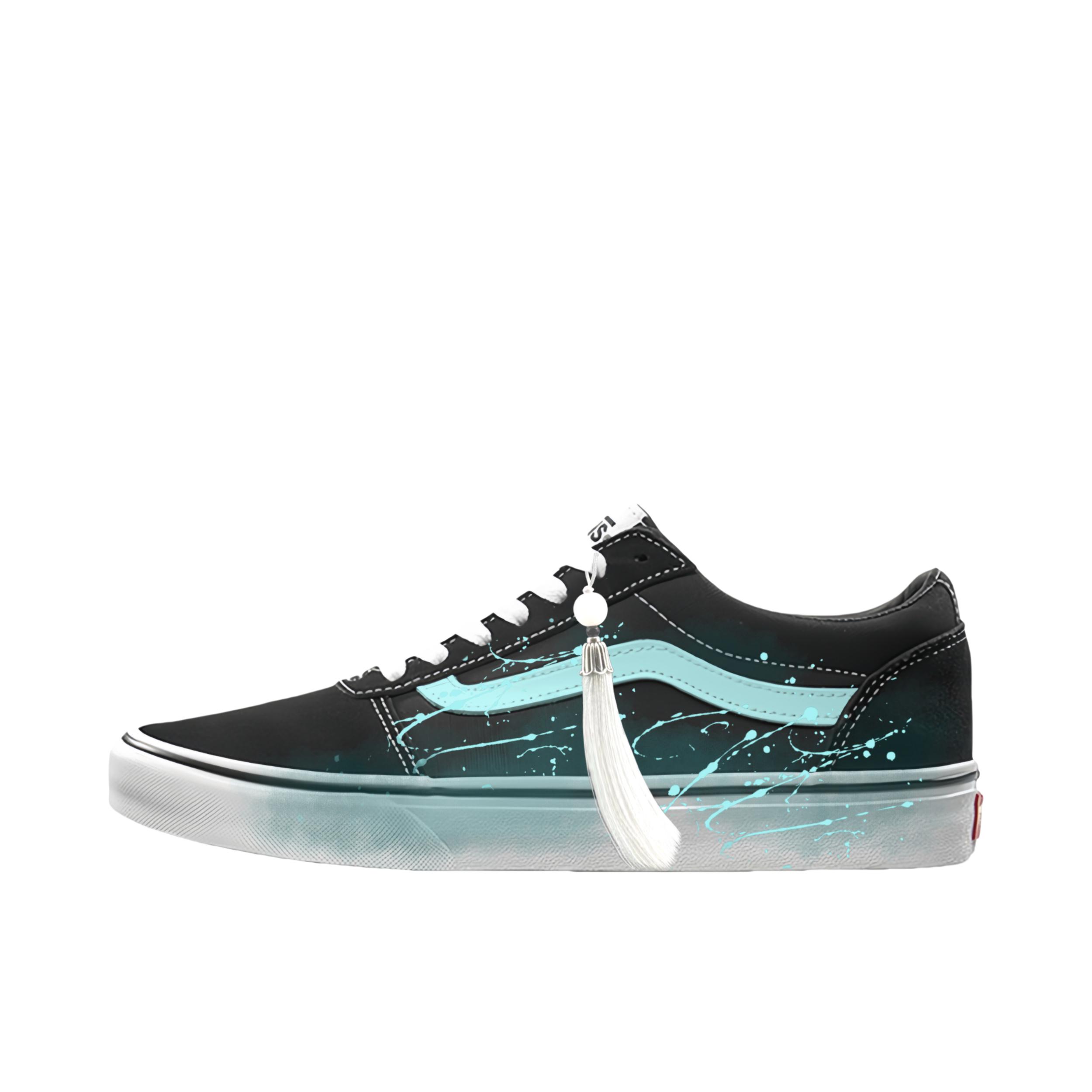 推荐商品：【定制球鞋】 Vans/范斯 Ward Active 板鞋 国潮低帮圆头 蓝影流光