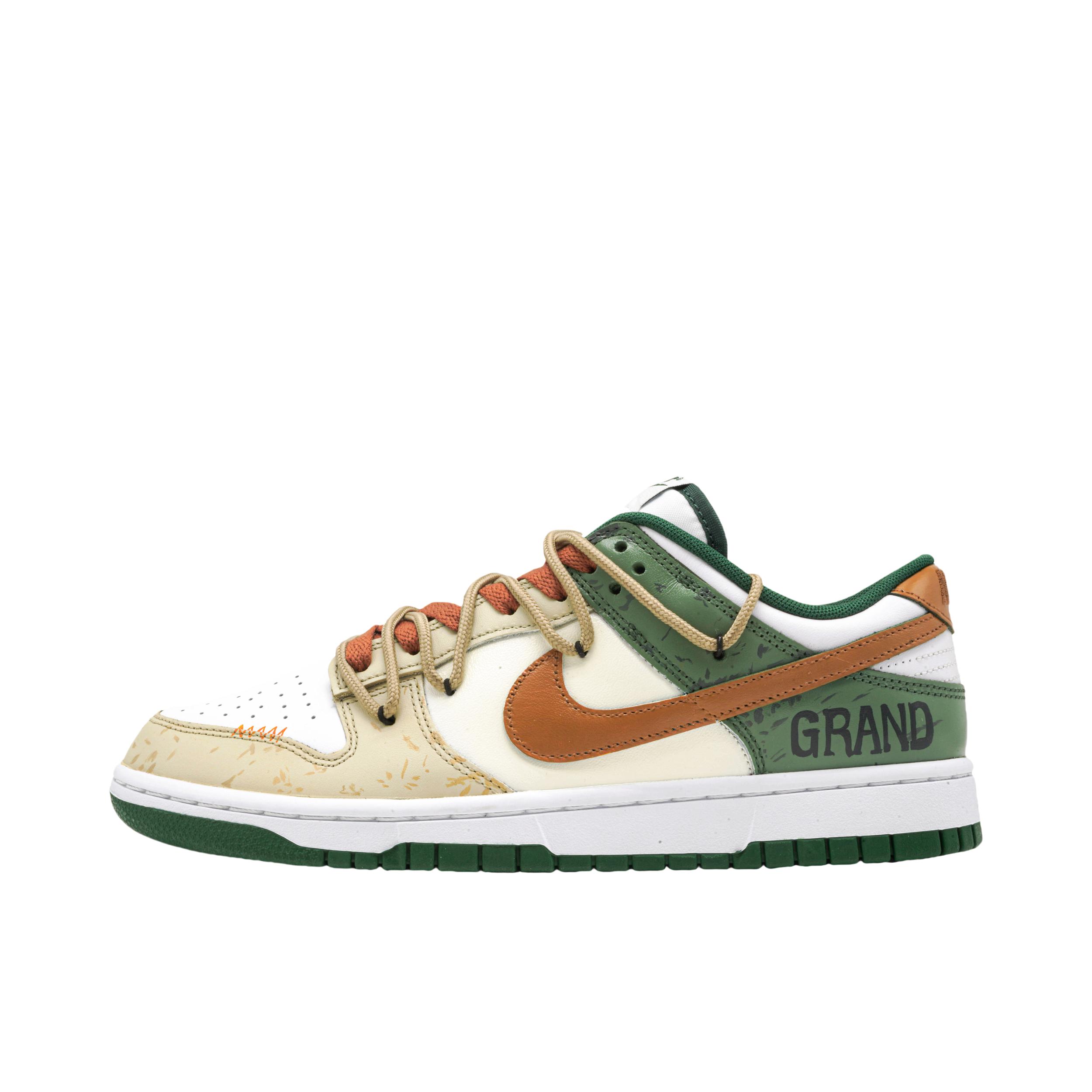 推荐商品：【定制球鞋】 Nike Dunk 板鞋 平跟系带防滑耐磨做旧高街简约百搭潮流复古美式 加布