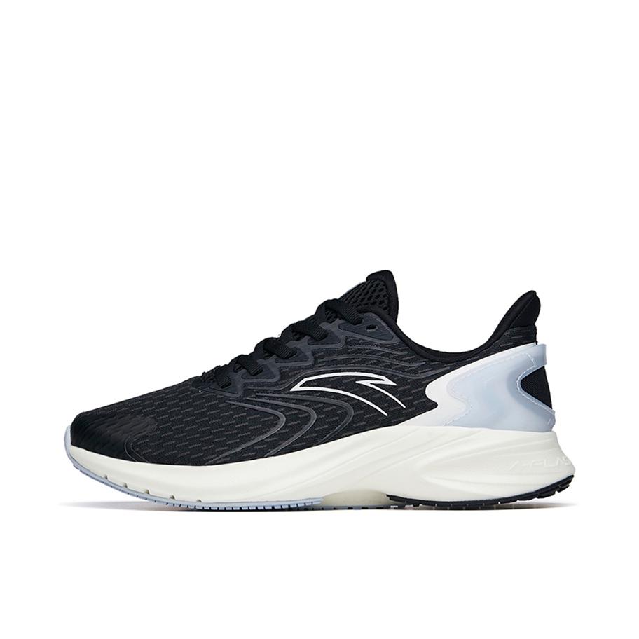 推荐商品：安踏 羚跑 2.0 跑鞋 虫洞科技缓震防滑耐磨网面透气 女款/黑色/冰粉紫