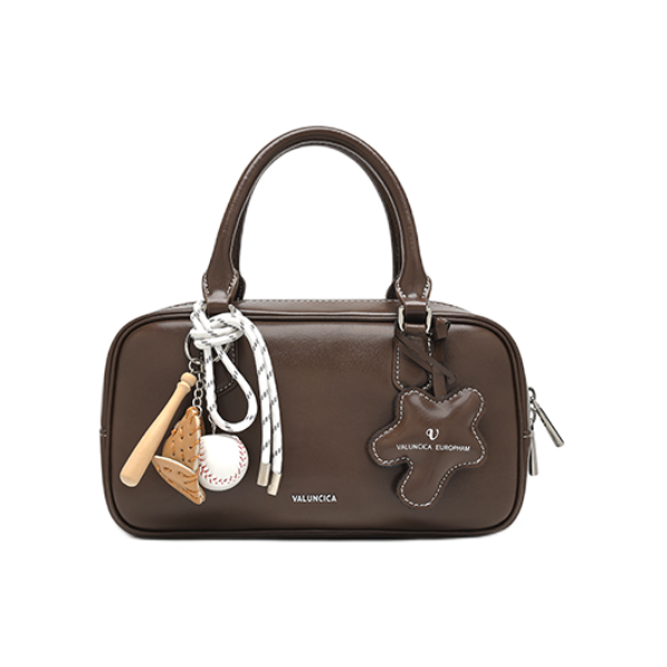 推荐商品：VALUNCICA EUROPHAM/华伦西亚 小号小众波士顿枕头包保龄球包贝塔包手提包
