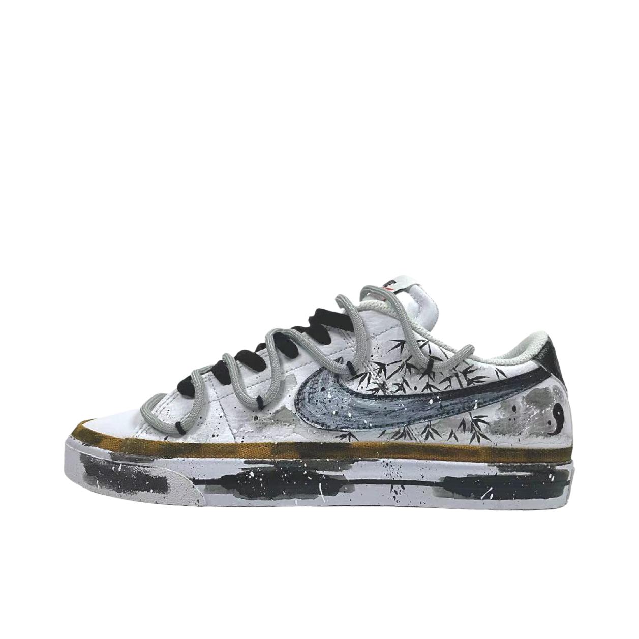推荐商品：【定制球鞋】 Nike Court Legacy 板鞋 帆布做旧防滑耐磨舒适减震轻便合成革潮流简约复古美式休闲 竹语