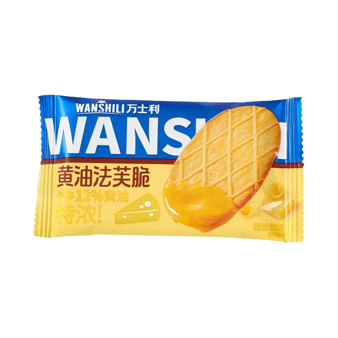 推荐商品：万士利 法芙脆 饼干 黄油味 21g 包装