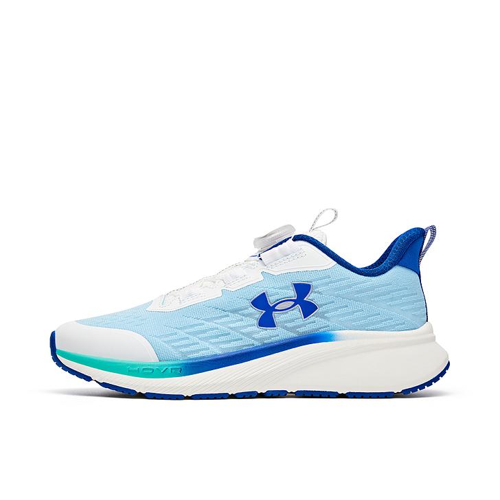 推荐商品：Under Armour/安德玛 跑鞋 耐磨休闲透气舒适 2521111 大童/蓝色