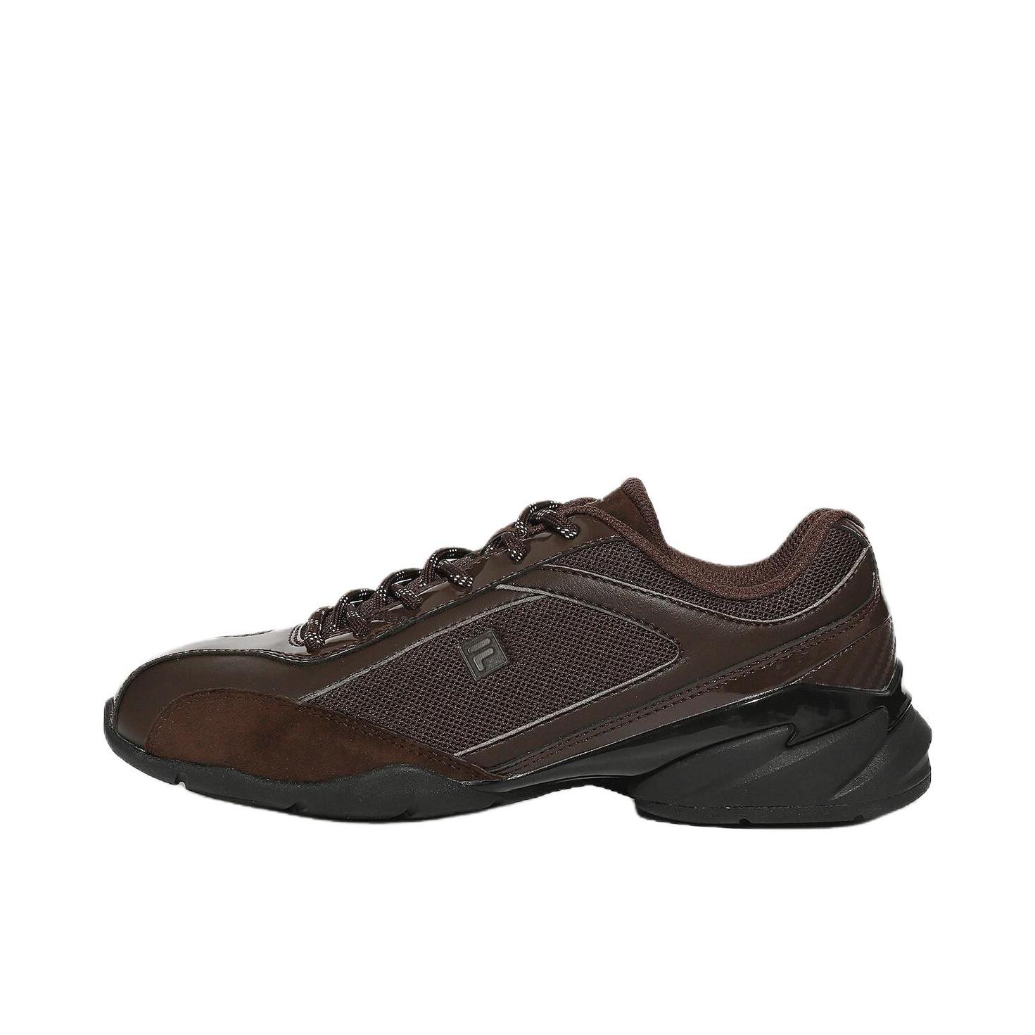 推荐商品：FILA/斐乐 Ritmo 皮革 柔软 防滑 耐磨 运动休闲鞋 深褐色 