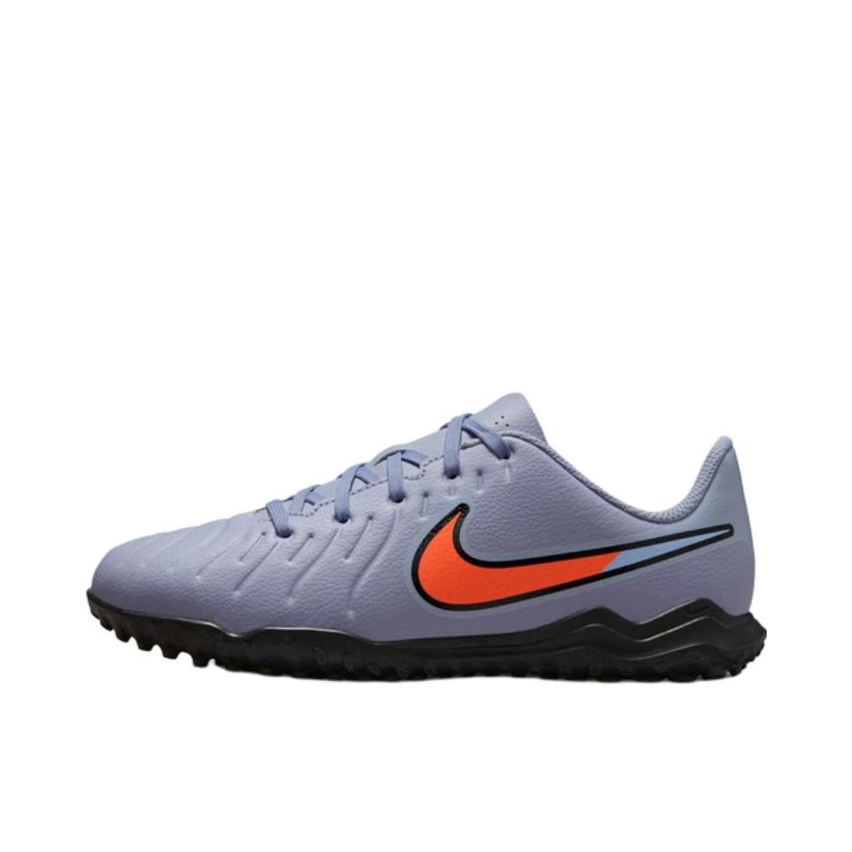 推荐商品：Nike Tiempo Legend 10 Club TF 低端 胶质碎钉 硬草地人造草地 圆头支撑 足球鞋 大童/蓝色 