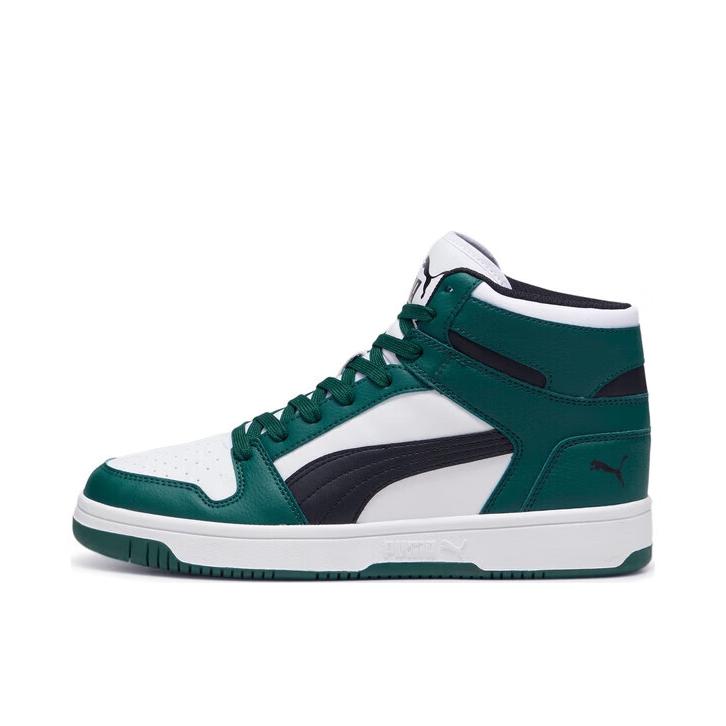 推荐商品：Puma/彪马 Rebound LayUp 小白鞋 板鞋 休闲百搭复古防滑耐磨轻松舒适透气防水运动 深绿色/白色