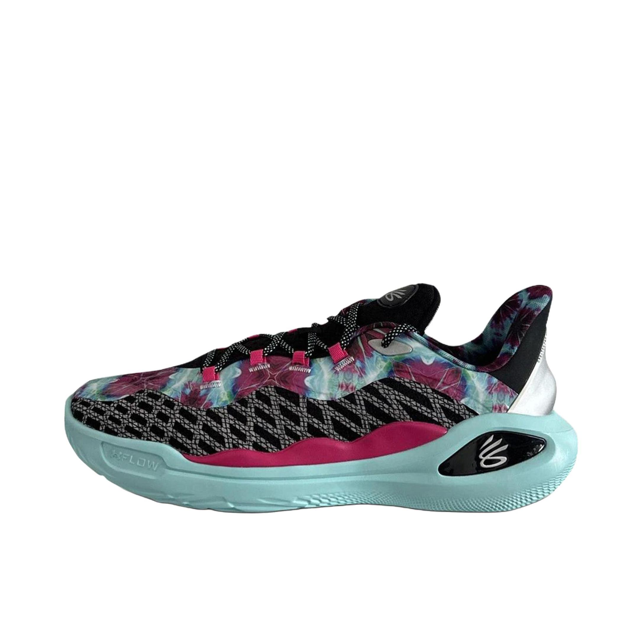 推荐商品：Under Armour/安德玛 Curry 11 篮球鞋 缓震轻便防滑耐磨网面透气圆头 黑色/蓝色