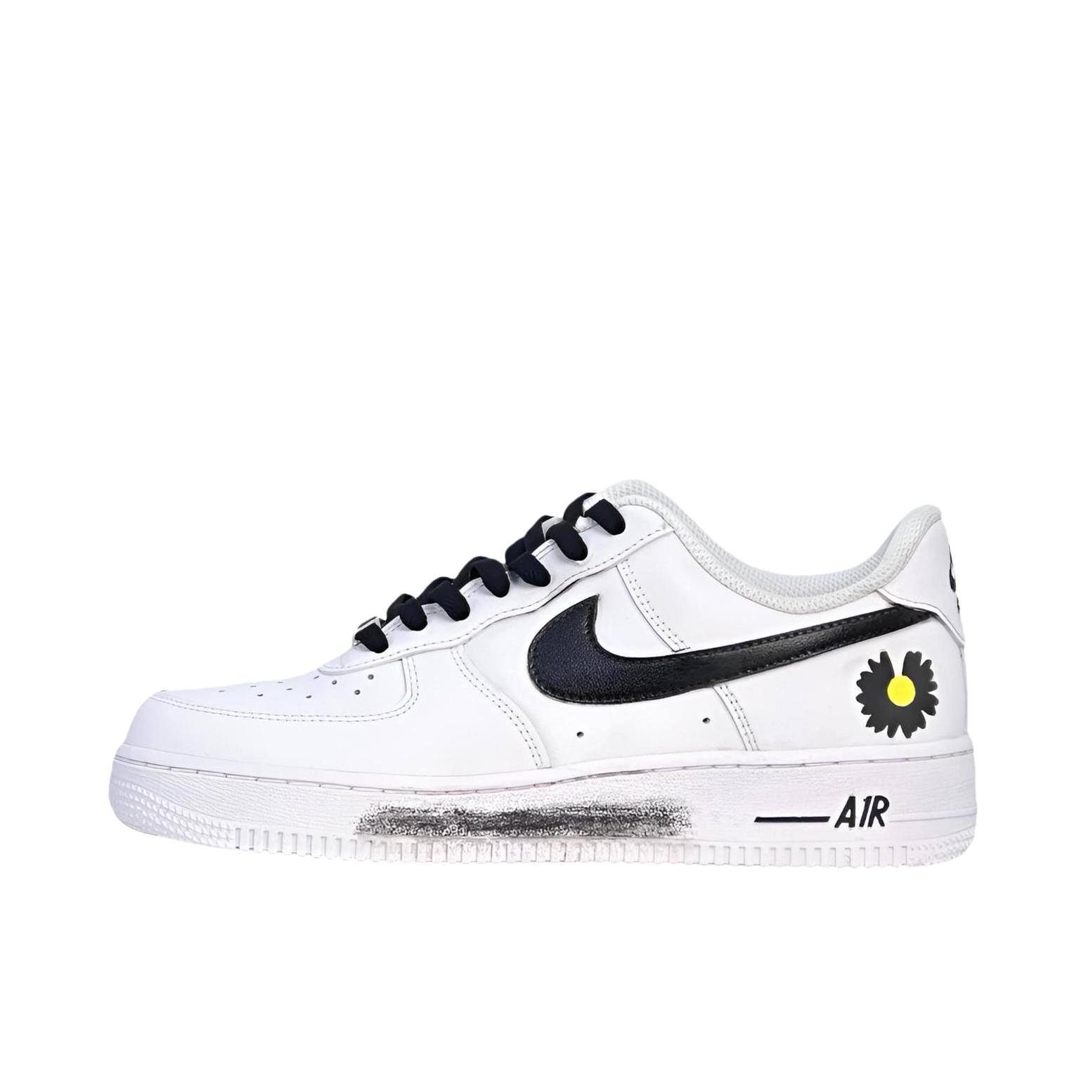 推荐商品：【定制款】 Nike Air Force 1 板鞋 防滑减震耐磨低帮增高  小雏菊/纯白色/黑色