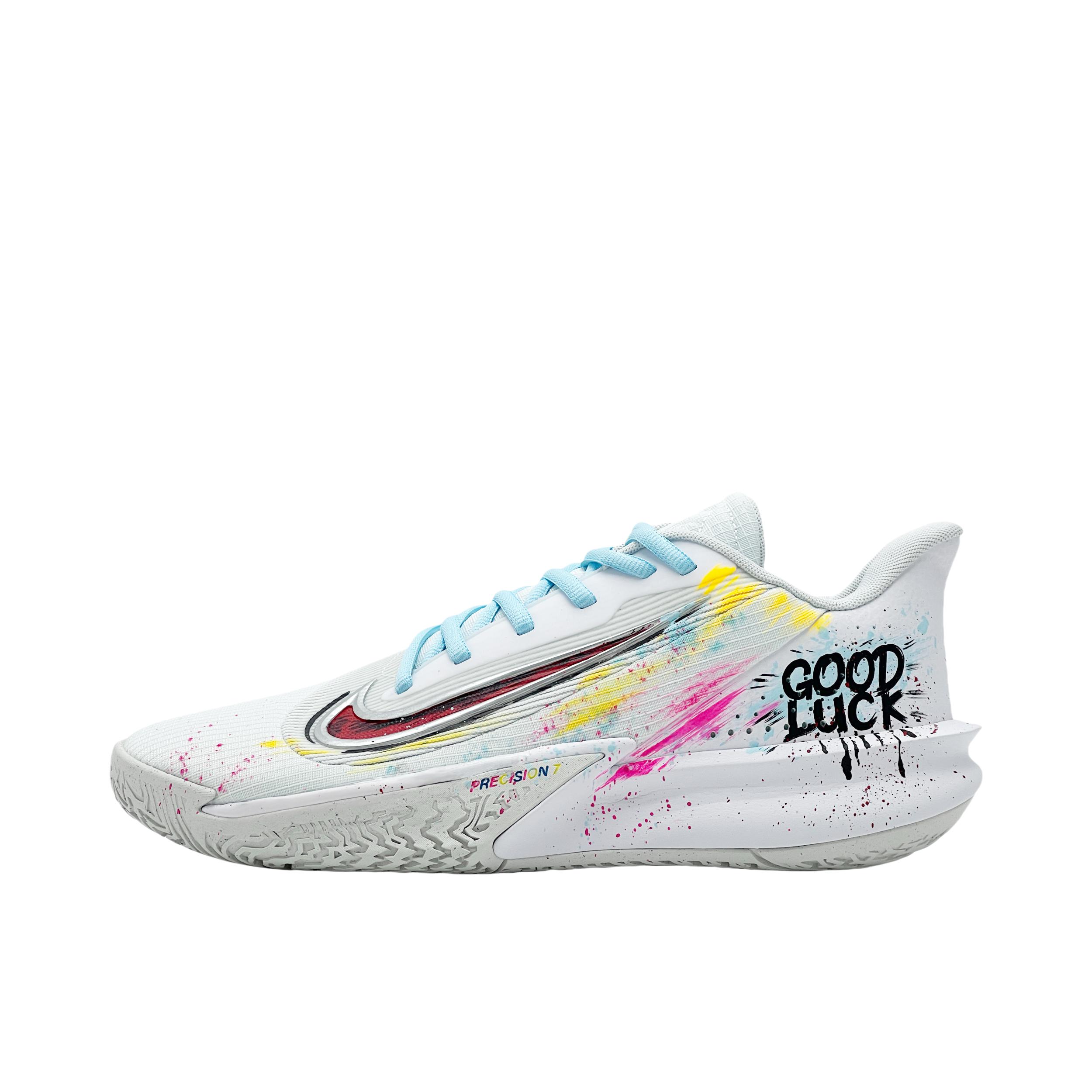 推荐商品：【定制球鞋】Nike Precision 7 防滑耐磨 舒适回弹 网布 潮流百搭 篮球鞋 赛场多巴胺