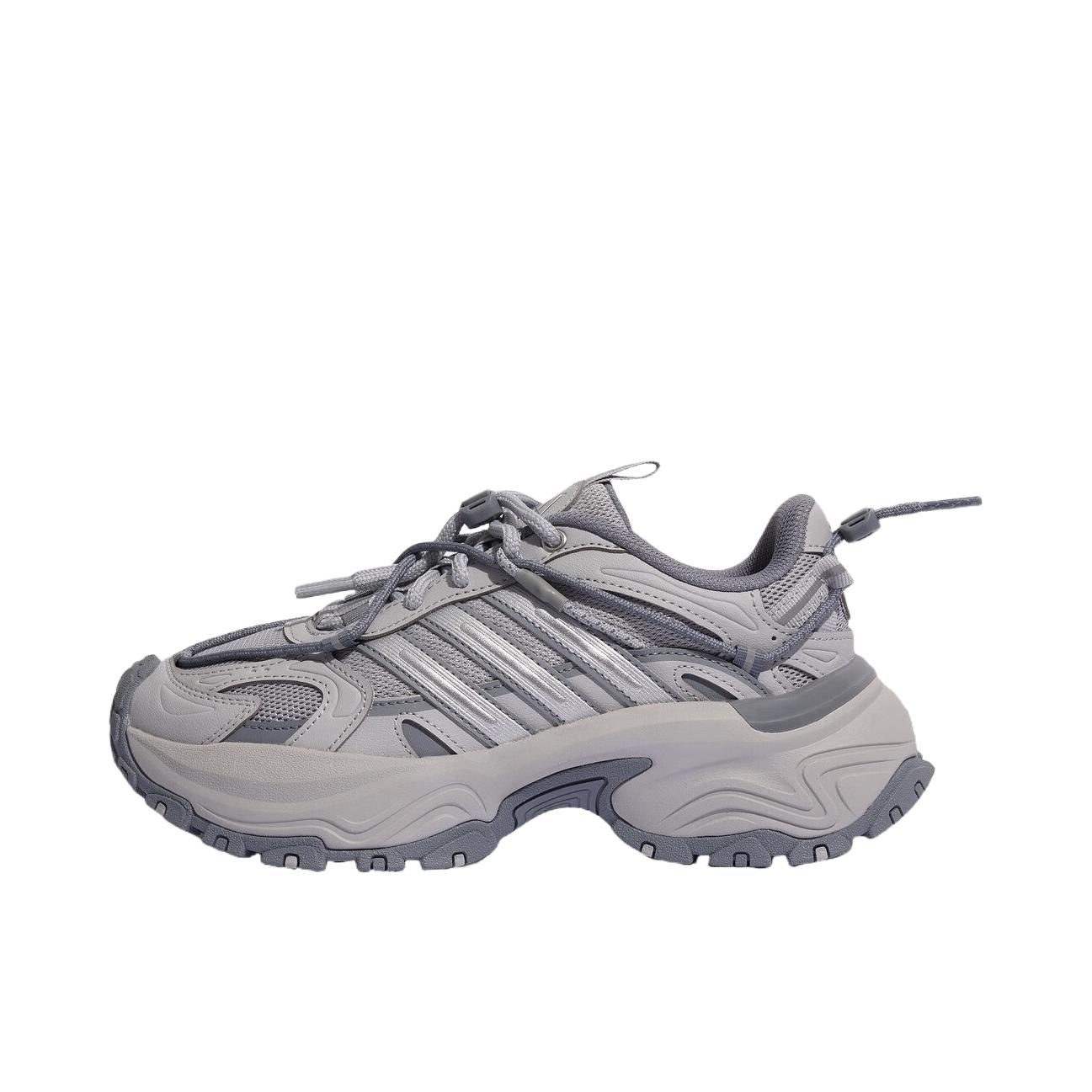 推荐商品：adidas SHADOW FEVER OD 老爹鞋 复古百搭防滑回弹 浅灰色/灰色/金属银