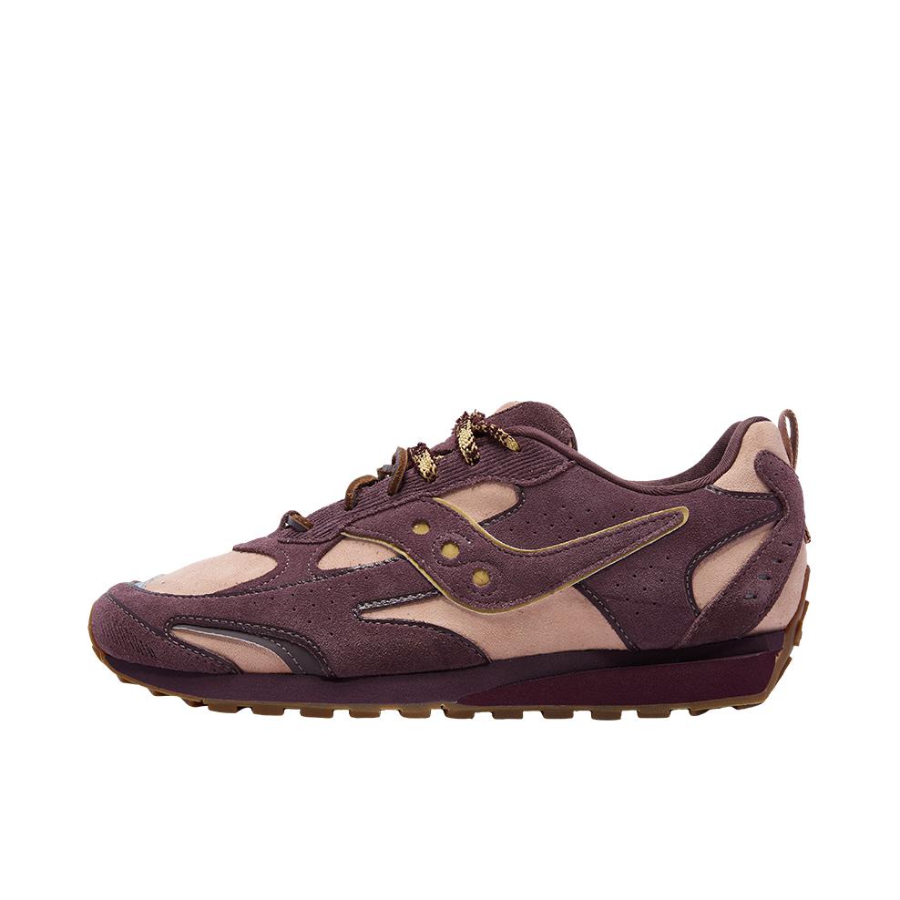 推荐商品：Saucony/索康尼 TRAINER 80X 跑鞋 缓震公路运动休闲 粉色/紫色