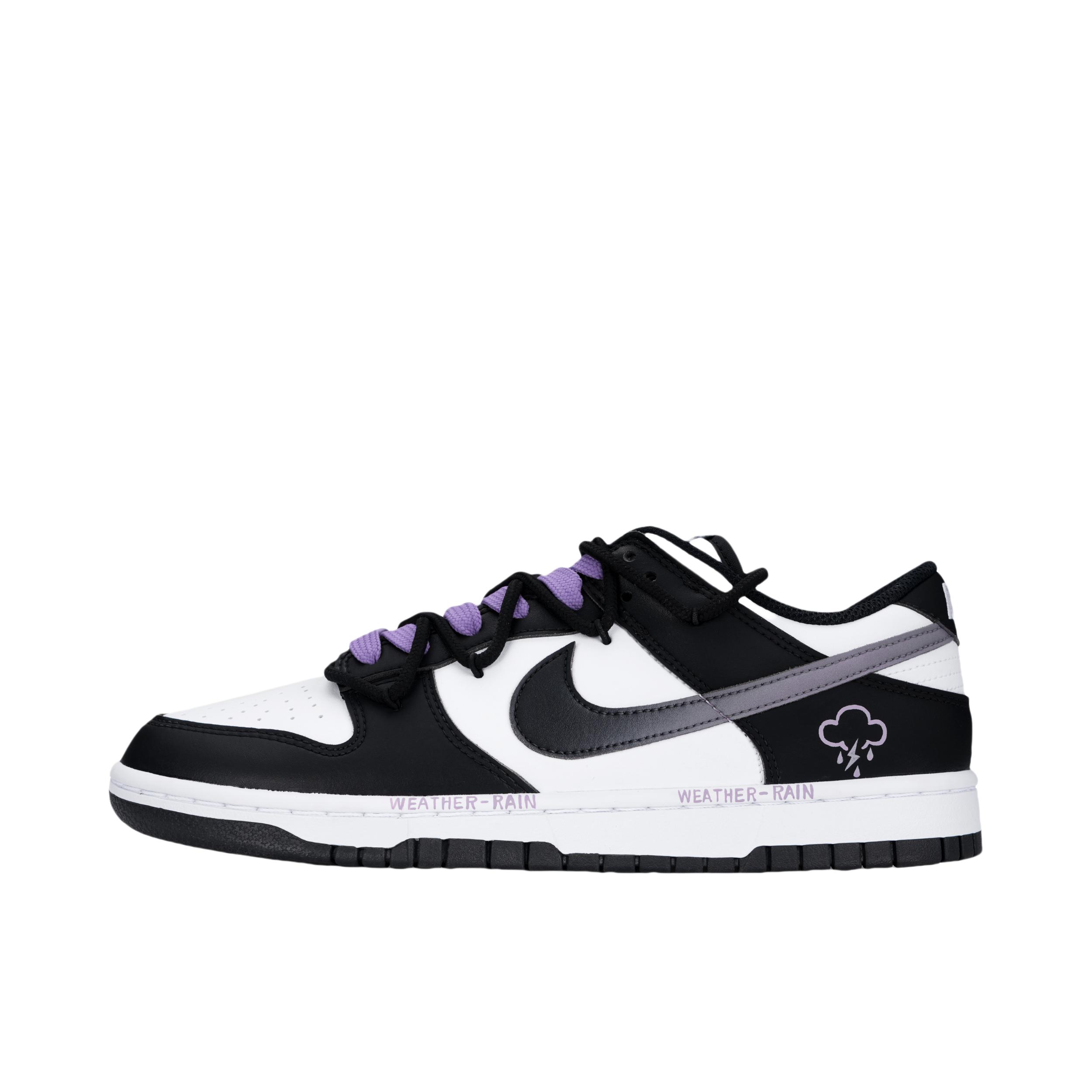 推荐商品：【定制球鞋】 Nike Dunk 板鞋 平跟系带防滑耐磨做旧高街简约百搭潮流复古美式 阴晴不定