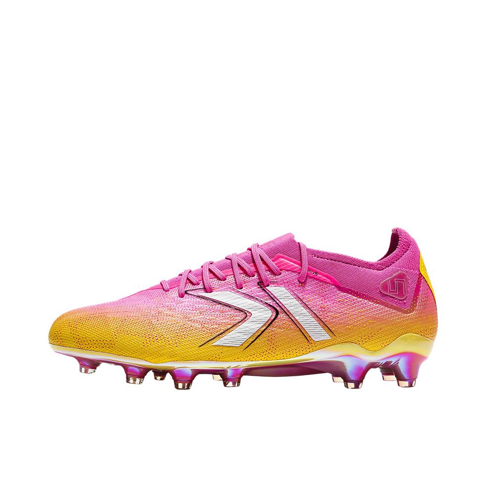 推荐商品：KELME/卡尔美 掠影2.0 ELITE FG 训练鞋 足球鞋 长钉舒适百搭轻便 玫红色/黄色 