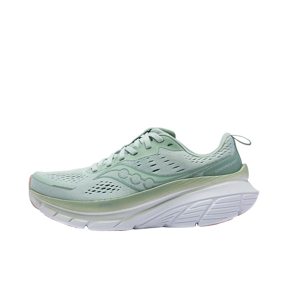 推荐商品：Saucony/索康尼 Guide 向导 18 防滑耐磨 减震透气 稳定支撑 低帮 舒适百搭 跑鞋 女款/浅绿色