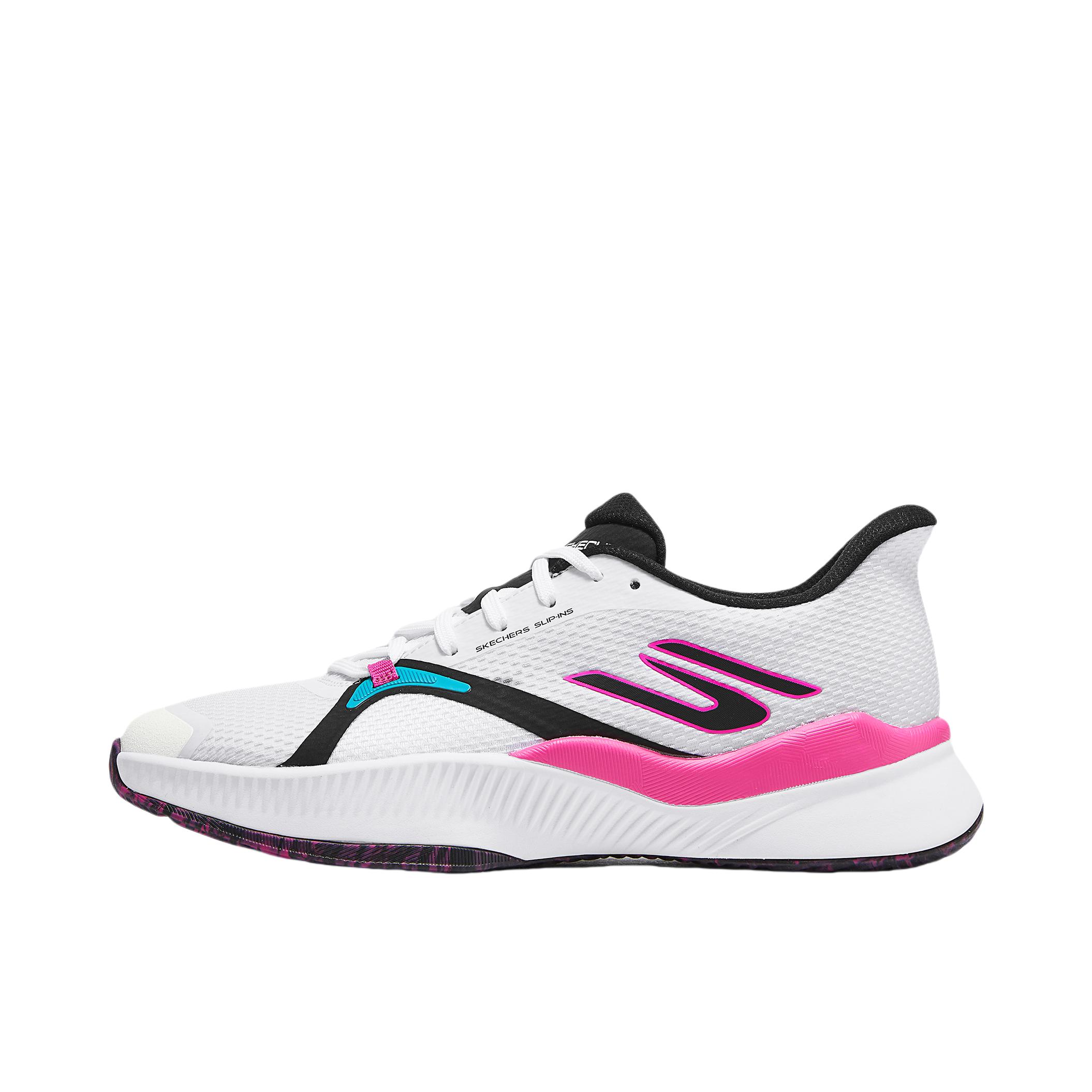 推荐商品：Skechers/斯凯奇 Slip ins 轻便 舒适 网格 减震 篮球鞋 白色