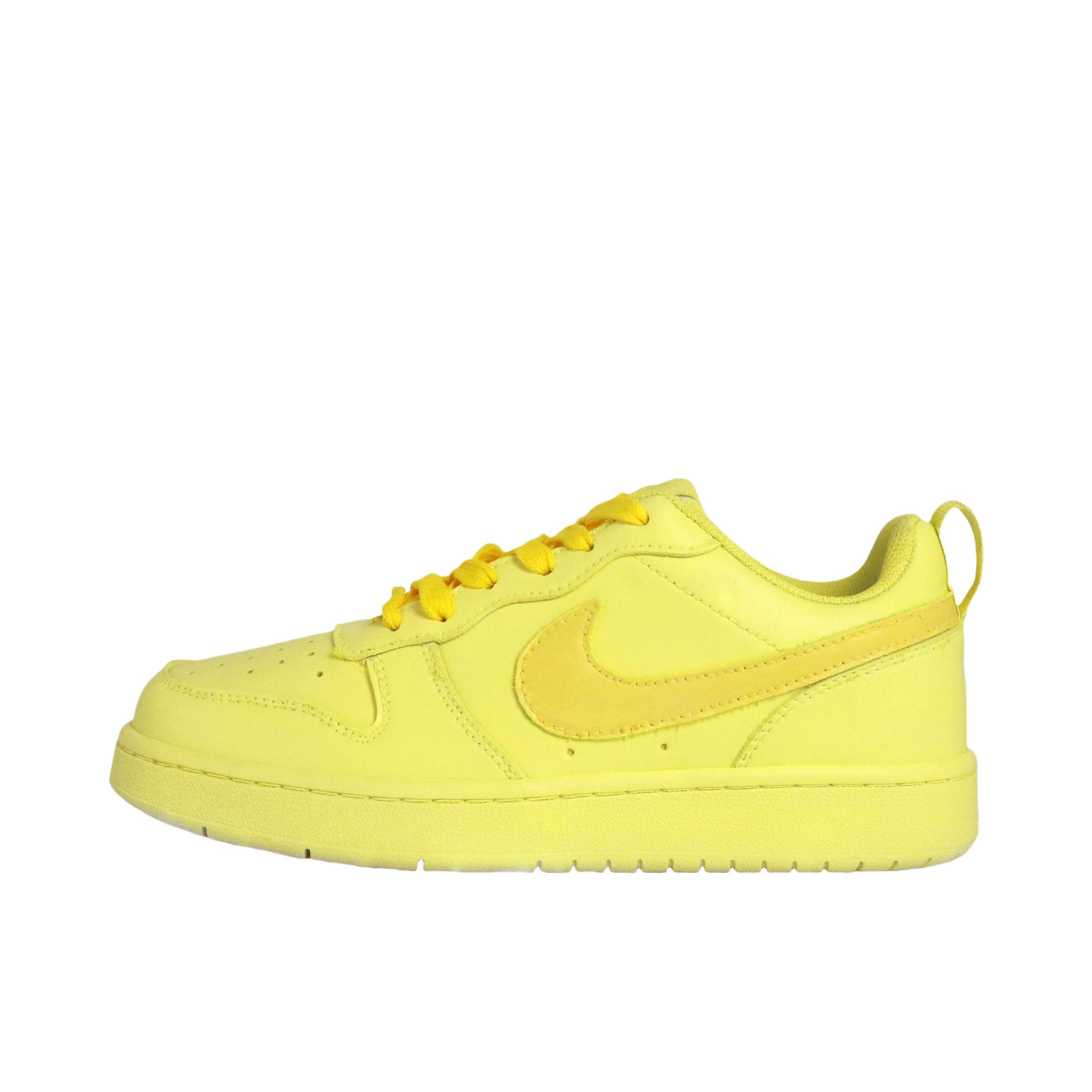 推荐商品：【定制球鞋】 Nike Court Borough 2 板鞋 包裹性增高减龄解构风合成革美式防滑复古轻便 大童/芒果芝士
