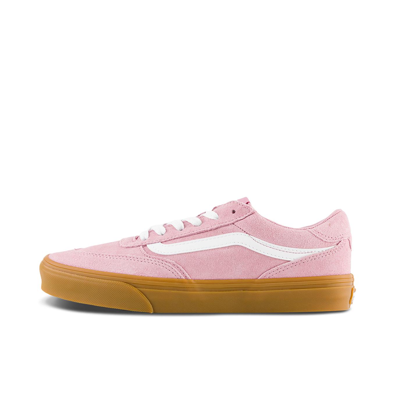 推荐商品：Vans/范斯 Brooklyn LS 板鞋 低帮系带厚底防滑耐磨舒适减震百搭复古薄底 女款/粉色