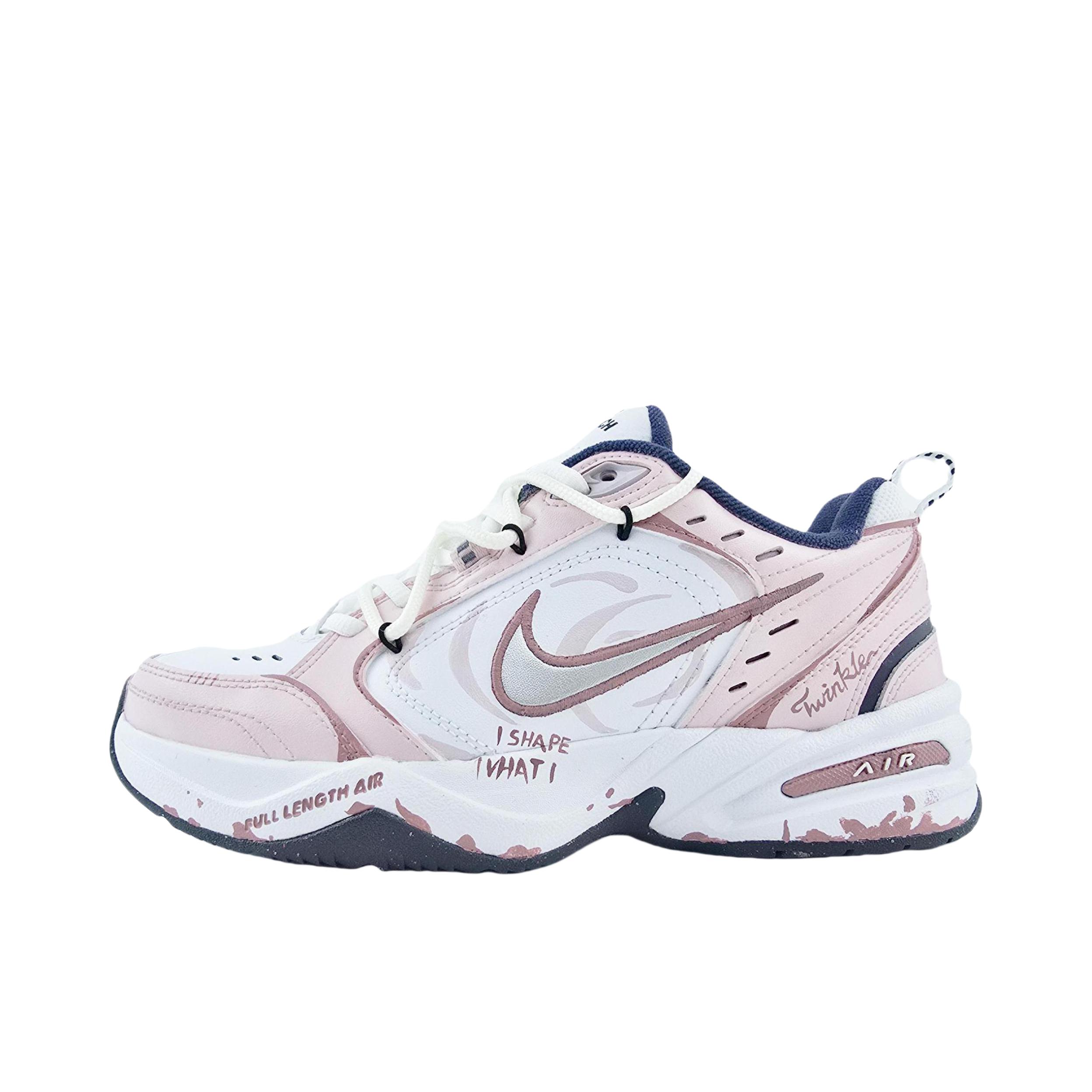推荐商品：【定制球鞋】 Nike Air Monarch 4 运动休闲鞋 防滑耐磨舒适缓震织物合成革百搭复古 爱与玫瑰