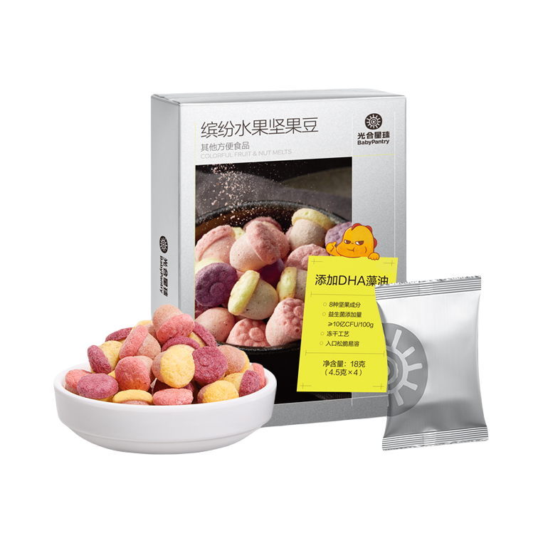推荐商品：光合星球/BabyPantry 缤纷水果坚果豆儿童零食无添加糖