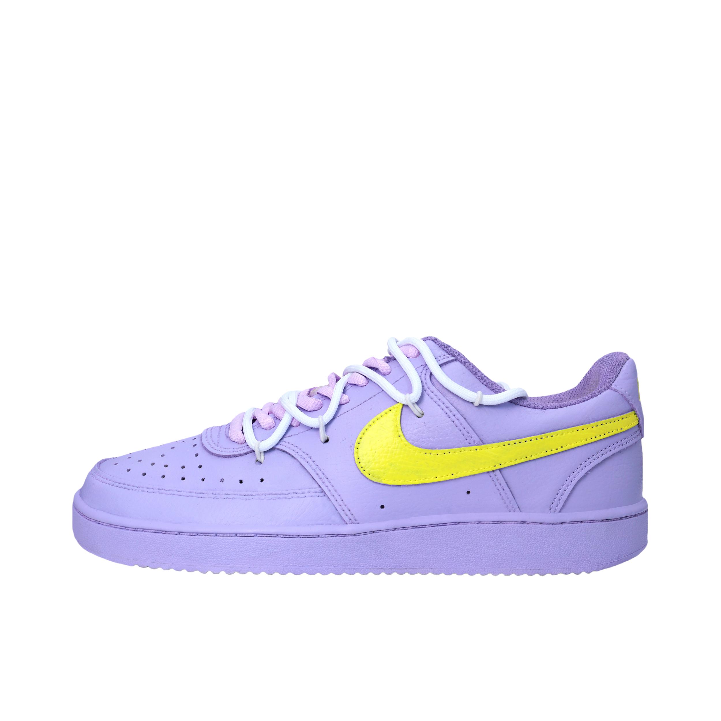 推荐商品：【定制球鞋】Nike Full Force 板鞋 合成革防水防滑耐磨国潮风美式 薰衣草