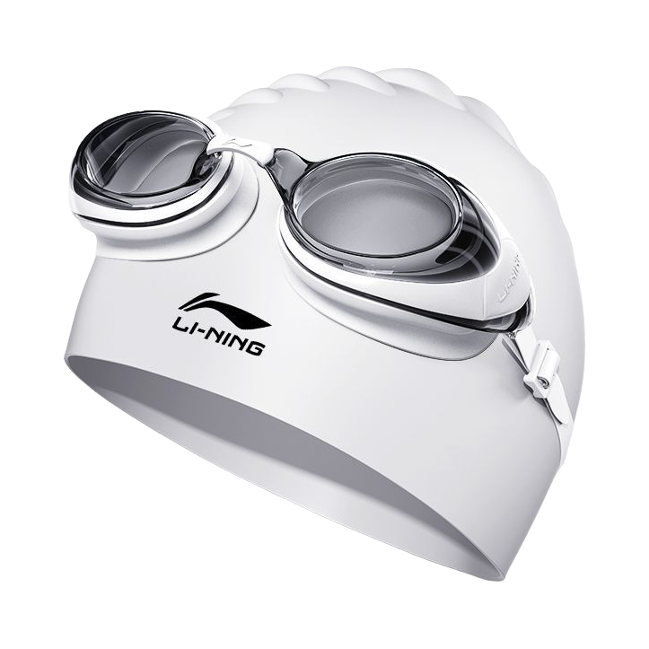 推荐商品：Li Ning/李宁 防雾 防水 高清​ 竞速 泳镜泳帽套装 ​