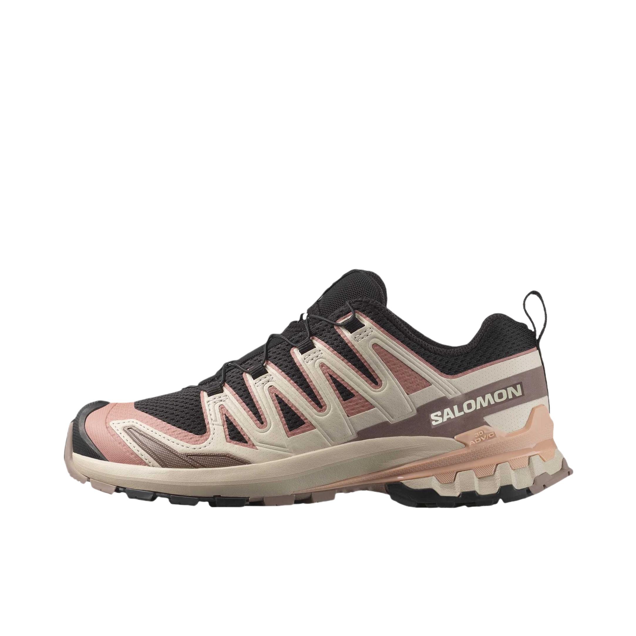 推荐商品：Salomon/萨洛蒙 XA Pro 3D V9 GTX 防滑耐磨 防水 网布 减震支撑 越野跑鞋 浅粉色