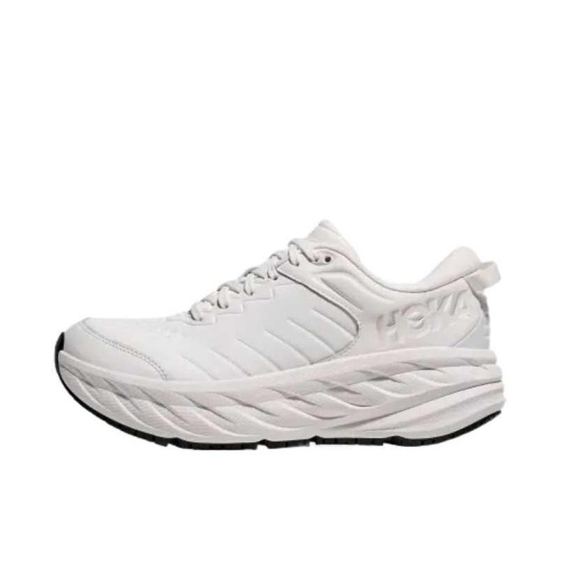 推荐商品：HOKA ONE ONE  Bondi SR  防滑耐磨 轻便减震 防水 织物 邦代 跑鞋 男款/白色 