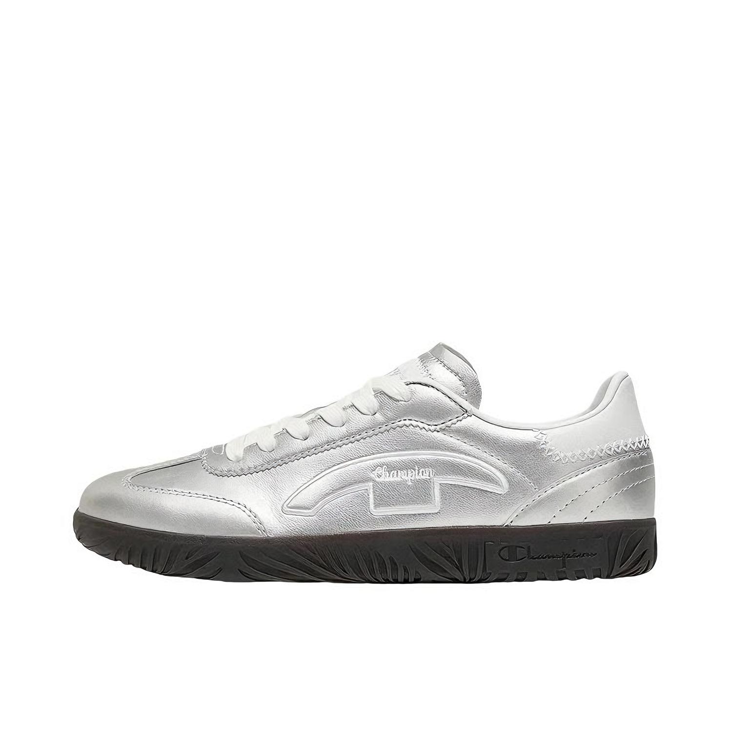 推荐商品：Champion/冠军 Champ T-trainer V2 T头鞋 德训鞋 板鞋 复古运动经典 女款/银色